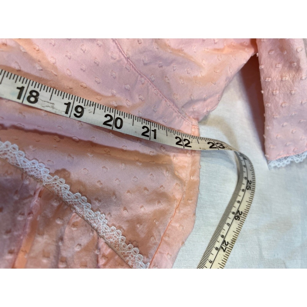 Light Pink Button-Front Women's Sleep Robe - Picture 5 of 6